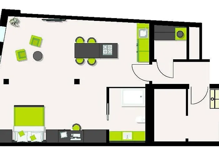 아파트 Schlachte 22 Living